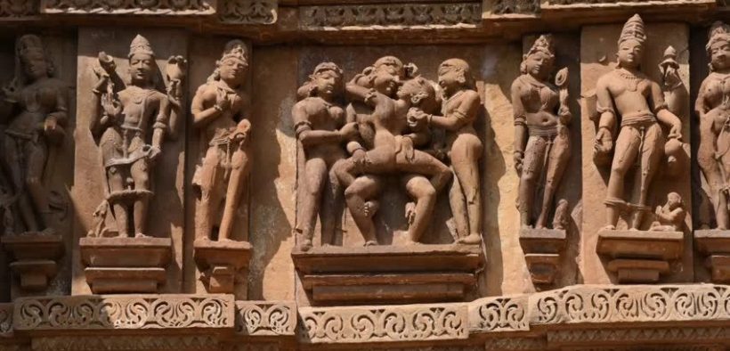 ქაჯურაჰო - ეროტიული სკულპტურები - კამა სუტრა - ინდოეთი