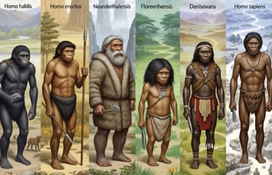 კაცობრიობის ევოლუციურ ისტორია / ექვსი განსხვავებული ადამიანის სახეობა homo